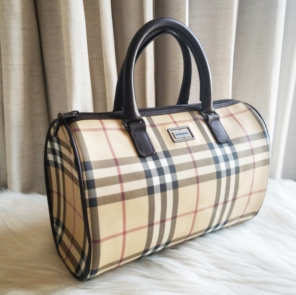 burberry nova check boston bag